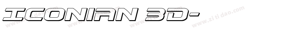 Iconian 3D字体转换